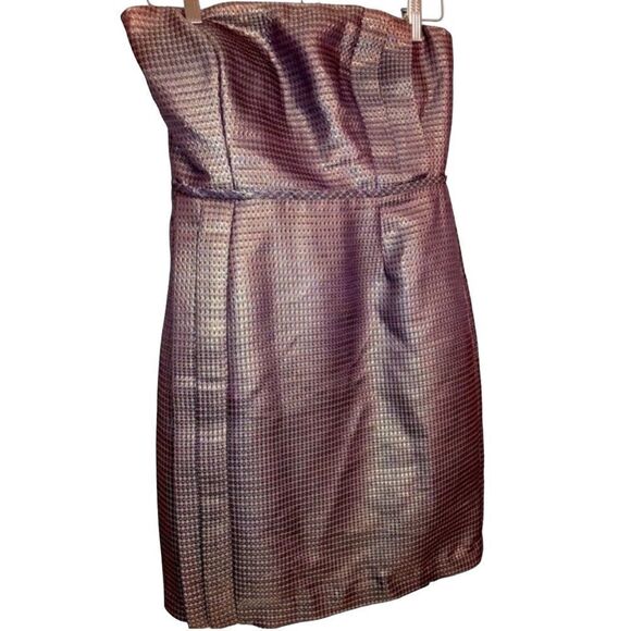 BCBG Max & Cleo Mini Gold & Black Dress- Size 6 - Picture 1 of 5